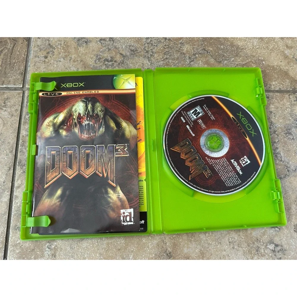 DOOM 3 ORIGINAL Microsoft Xbox Complete W/ Manual